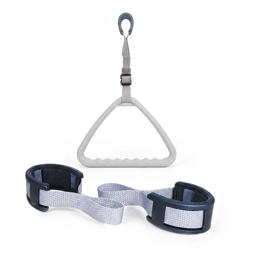 Wheelchair transfer handle and safety belt for secure patient mobility and assistance
