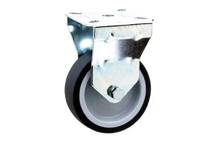 Langlebige Rollstuhl-Lenkrolle mit Metallhalterung und schwarzem Gummireifen für reibungslose Mobilität