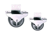 Durable wheelchair caster wheels with metal brackets for smooth mobility and stability