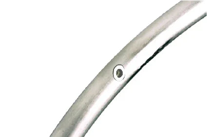 Edelstahl-Rollstuhl-Speichenschutz mit Montageloch, langlebiges Zubehör für Rollstuhlräder