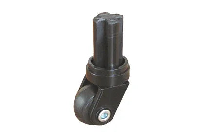 Schwarze schwenkbare Lenkrolle für Rollstuhlzubehör, langlebiges und kompaktes Design