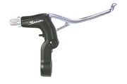 Black and silver wheelchair brake lever with 'Saxon' branding, durable design for mobility accessories