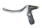 Black and silver wheelchair brake lever with 'Saxon' branding, durable design for mobility accessories