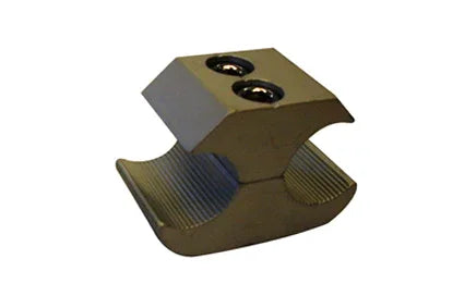 Durable wheelchair footrest with textured grip and mounting holes for secure attachment