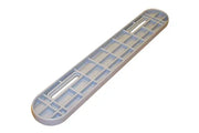 Lightweight wheelchair tray with grid design for secure item placement and everyday use
