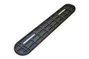 Durable wheelchair tray with grid design and handle cutouts for secure grip and everyday use