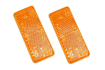 Gelber Reflektor 70x28 mm selbstklebend