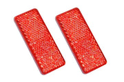 Red reflective wheelchair safety reflectors for enhanced visibility and mobility accessories