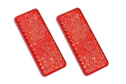 Red reflective wheelchair safety reflectors for enhanced visibility and mobility accessories