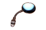 Adjustable wheelchair rearview mirror with flexible arm for enhanced visibility and safety