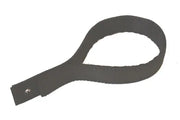 Black wheelchair safety strap with metal grommet, durable accessory for secure mobility support