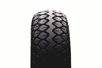 Durable wheelchair tire with deep tread pattern for enhanced grip and mobility