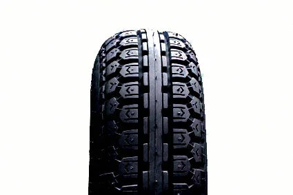 Durable wheelchair tire with deep tread pattern for enhanced grip and mobility
