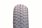 Durable wheelchair tire with hexagonal tread pattern for enhanced grip and smooth mobility