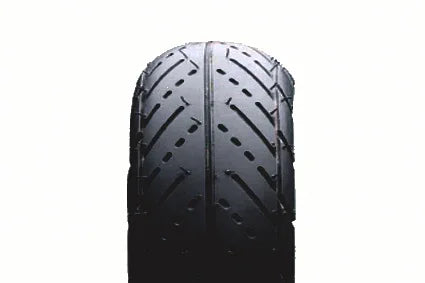 Durable wheelchair tire with deep tread pattern for reliable mobility and grip