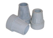 Gray wheelchair cane tips for mobility aid stability and grip