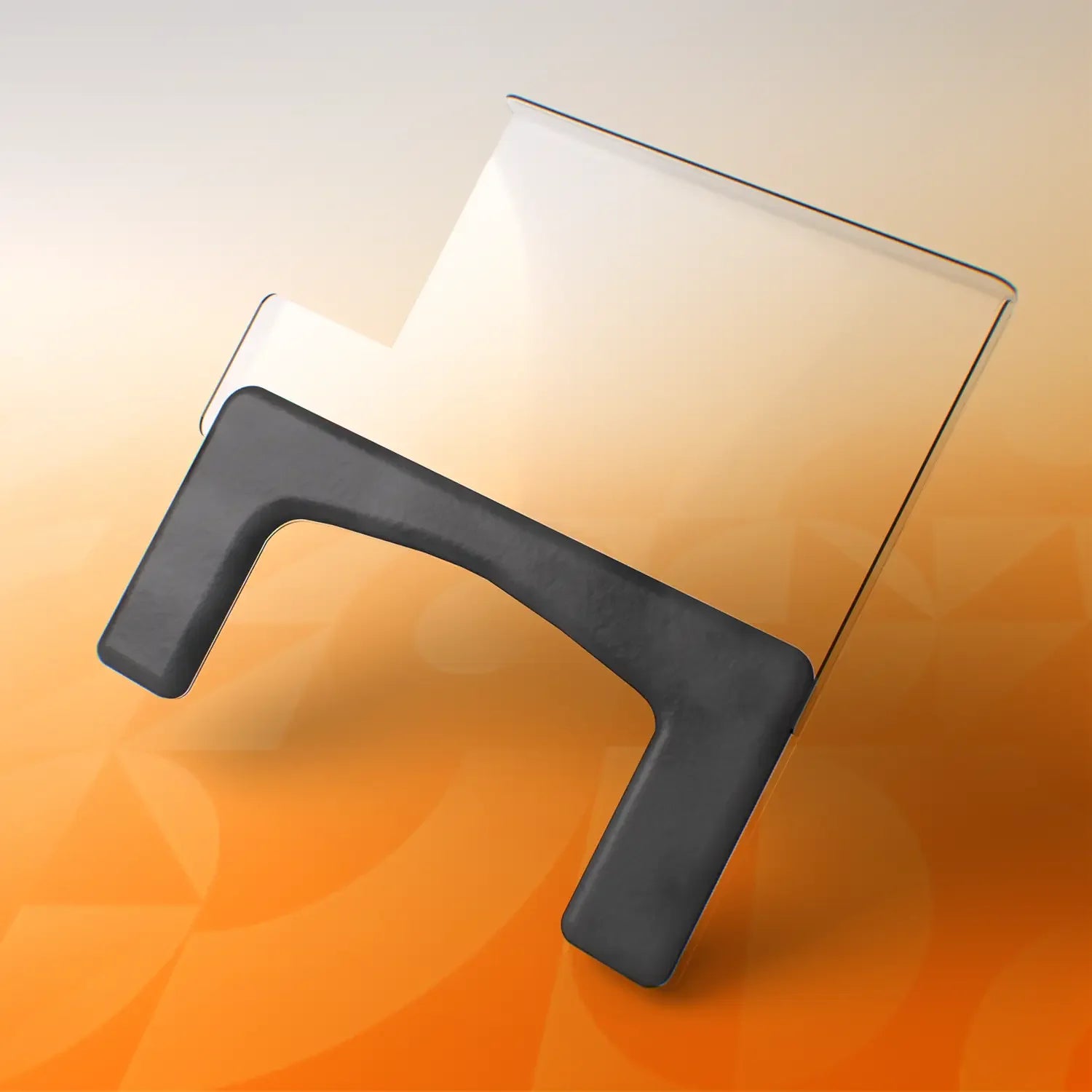 Cushioned wheelchair tray with left joystick cutout for accessibility and comfort