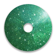 Green glitter wheelchair spoke guard with star pattern, durable accessory for wheelchair wheels