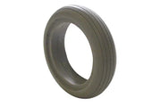 Durable wheelchair tire with tread pattern, designed for smooth mobility and everyday use