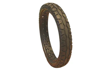 Durable wheelchair tire with rugged tread pattern for reliable mobility and everyday use