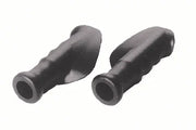 Black wheelchair hand grips with ergonomic design for secure handling and comfort