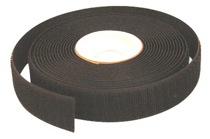 Black hook and loop strap for wheelchair accessories, durable fastening tape roll
