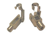 Metal wheelchair spoke guards with threaded ends for secure attachment