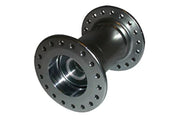 Durable wheelchair wheel hub with precision bearings and bolt holes for secure attachment