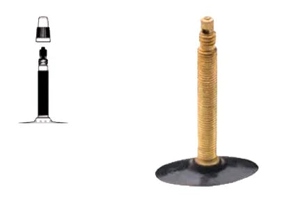 Rolstoelspaakbeschermer met zwarte basis en gouden veer, duurzaam rolstoelaccessoire voor veiligheid en bescherming