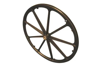 Schwarzer Rollstuhl-Speichenschutz mit 8 Speichen, langlebiges Rollstuhlzubehör für Sicherheit und Stil