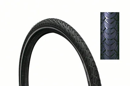 Durable wheelchair tire with deep tread pattern for reliable grip and smooth mobility
