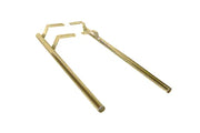 Gold wheelchair spoke guards for wheelchair accessories, durable metal design