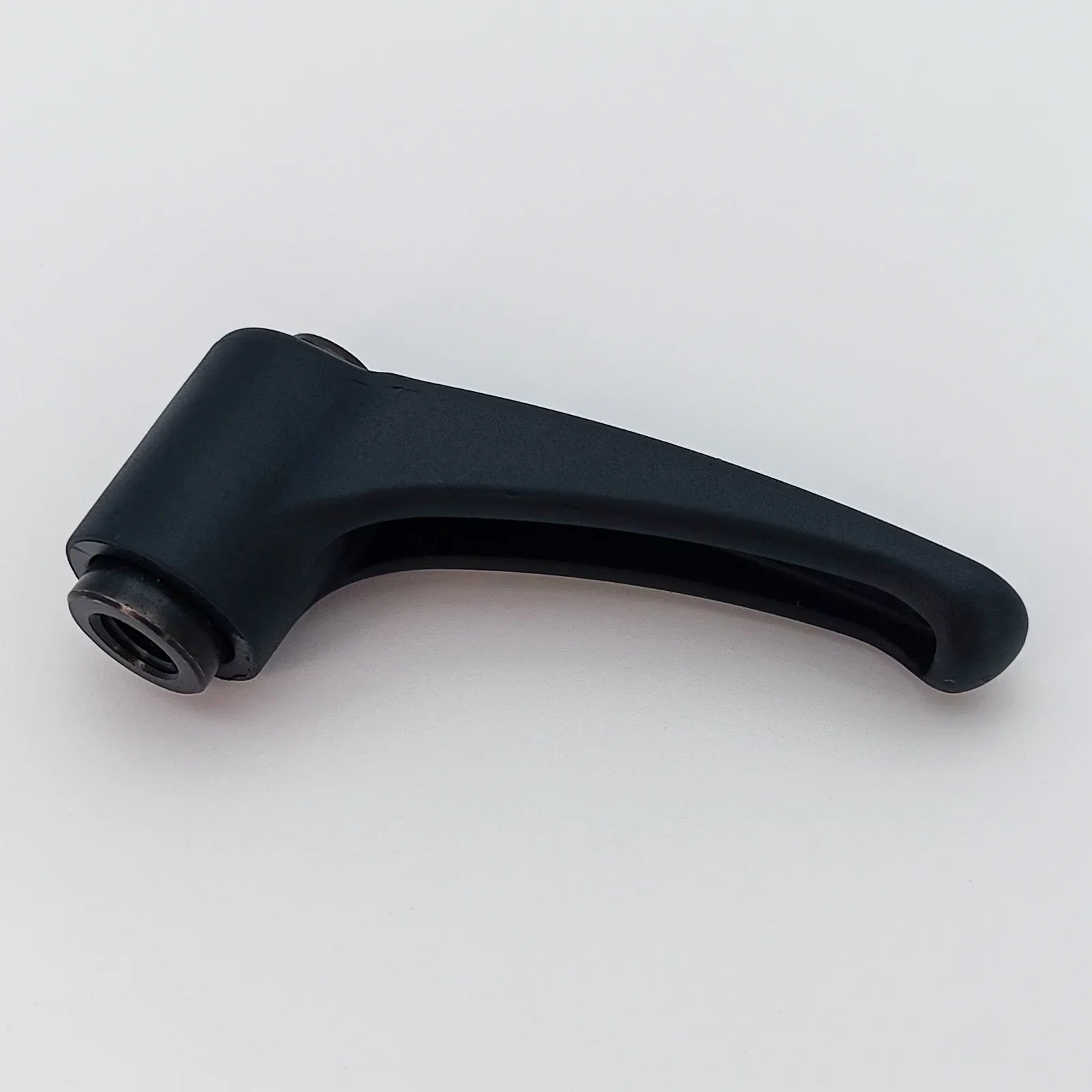 Black wheelchair lever handle for mobility equipment adjustment