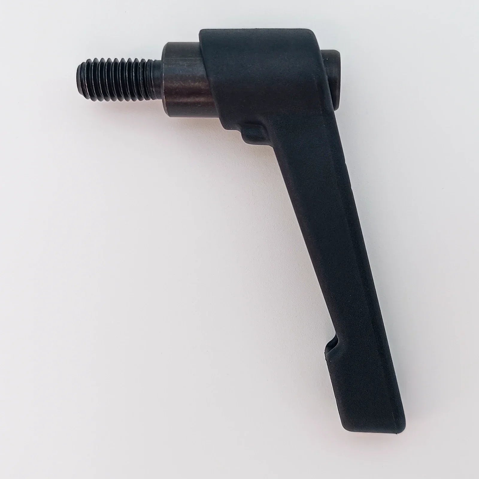 Black wheelchair accessory lever with threaded bolt, durable part for mobility equipment