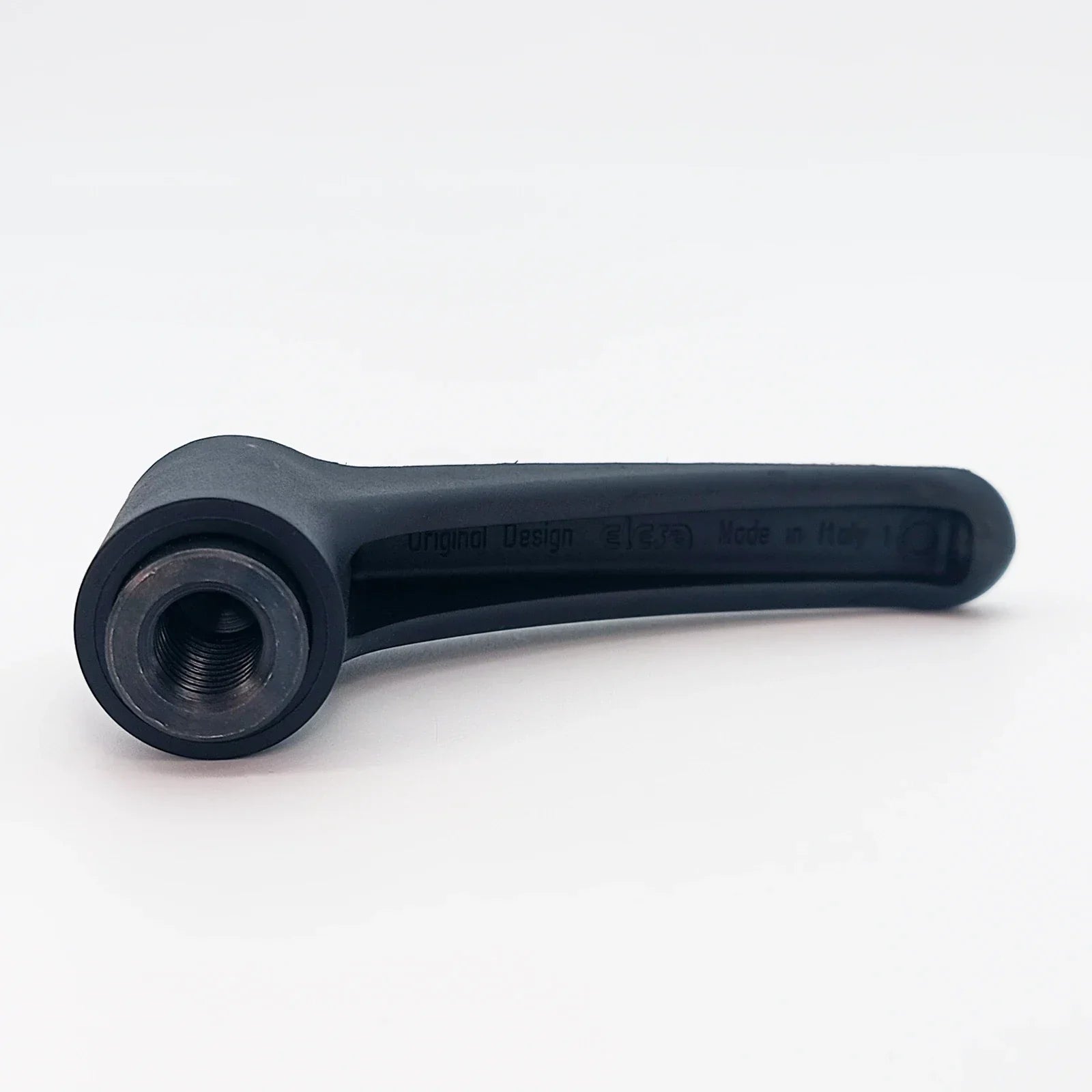 Black wheelchair lever with threaded end, original design, made in Italy