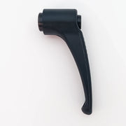 Black ergonomic wheelchair brake lever for manual wheelchairs, durable grip design