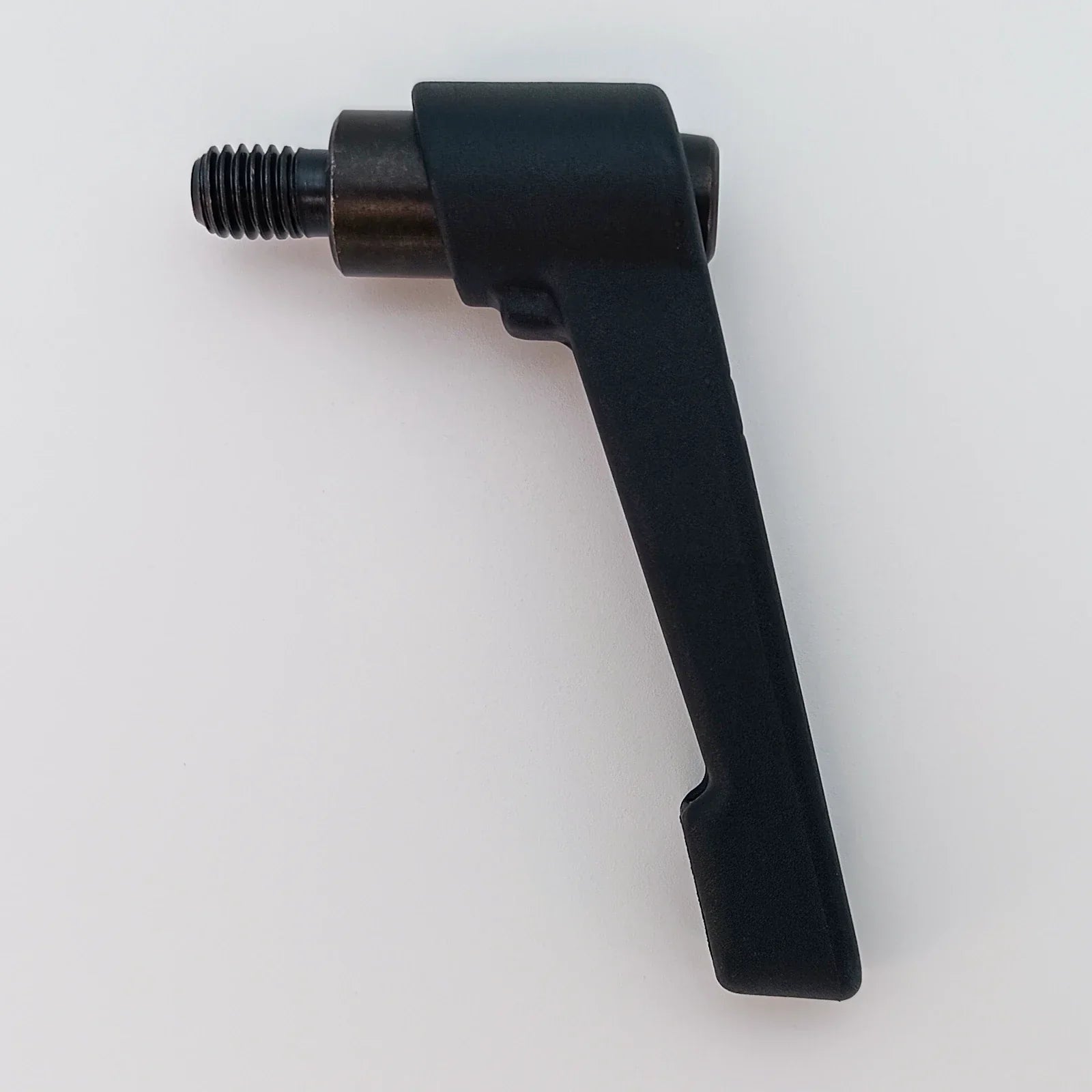 Black wheelchair accessory lever with threaded bolt, durable part for mobility equipment