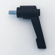 Black wheelchair accessory lever with threaded bolt, durable part for mobility equipment