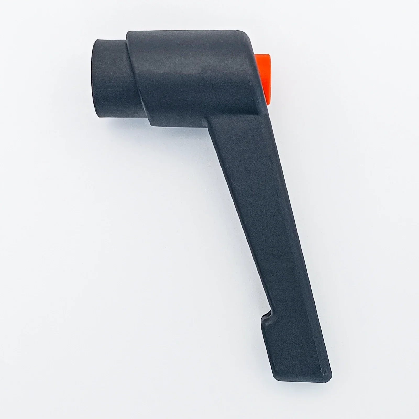 Black wheelchair accessory with orange accent, durable and ergonomic design