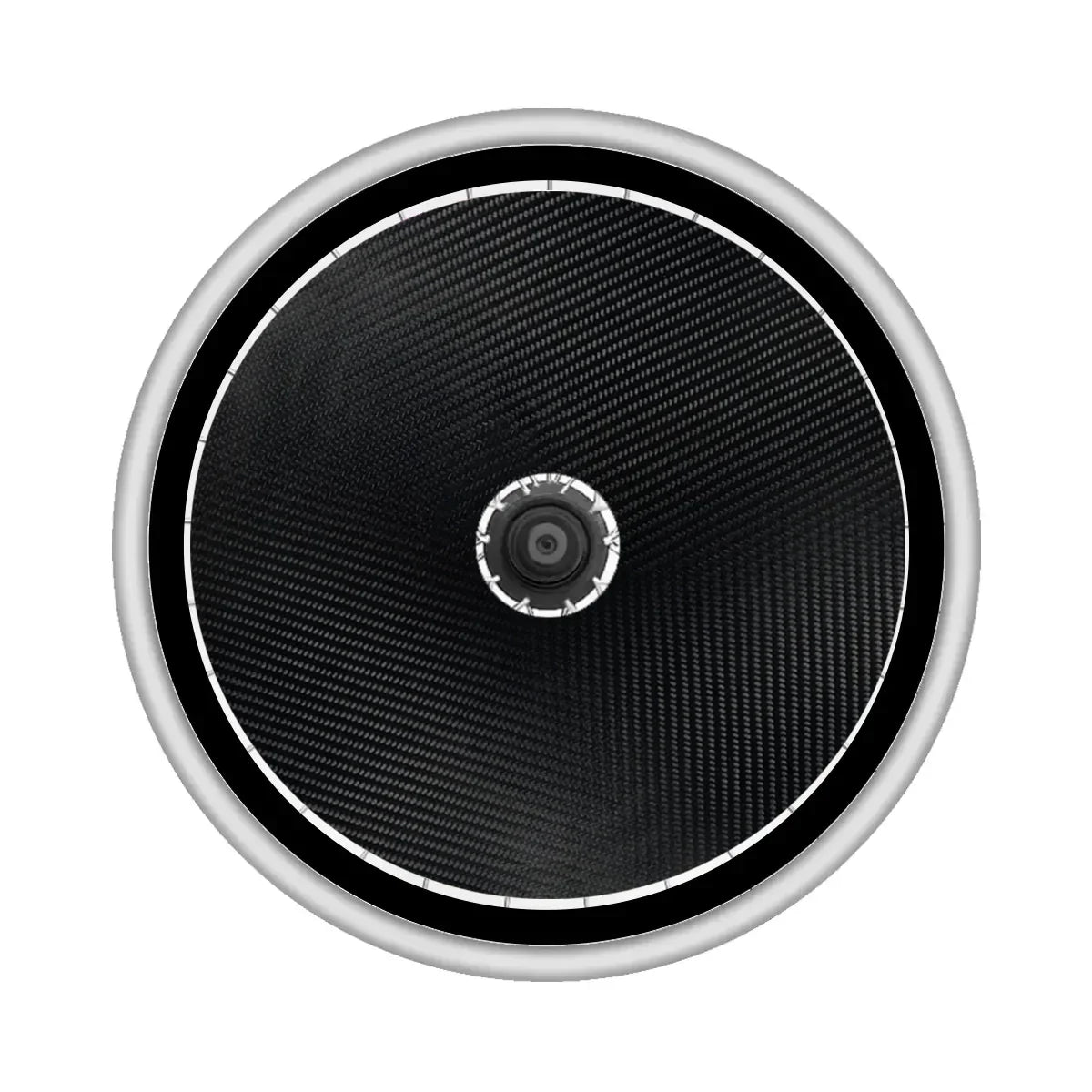 Carbon fiber spoke guard on wheelchair wheel for protection and durability