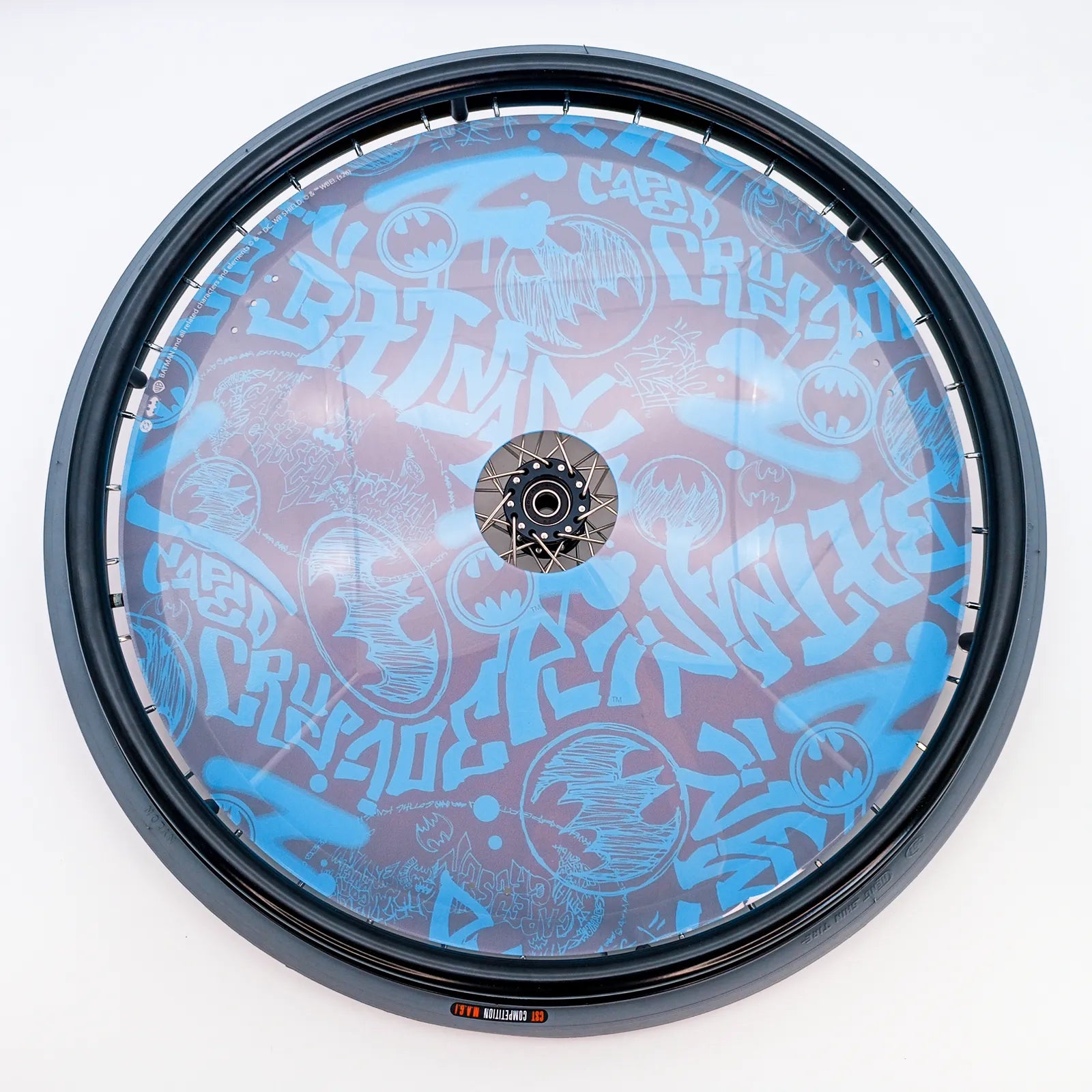 Rollstuhl-Speichenschutz - Batman Blaue Street Art