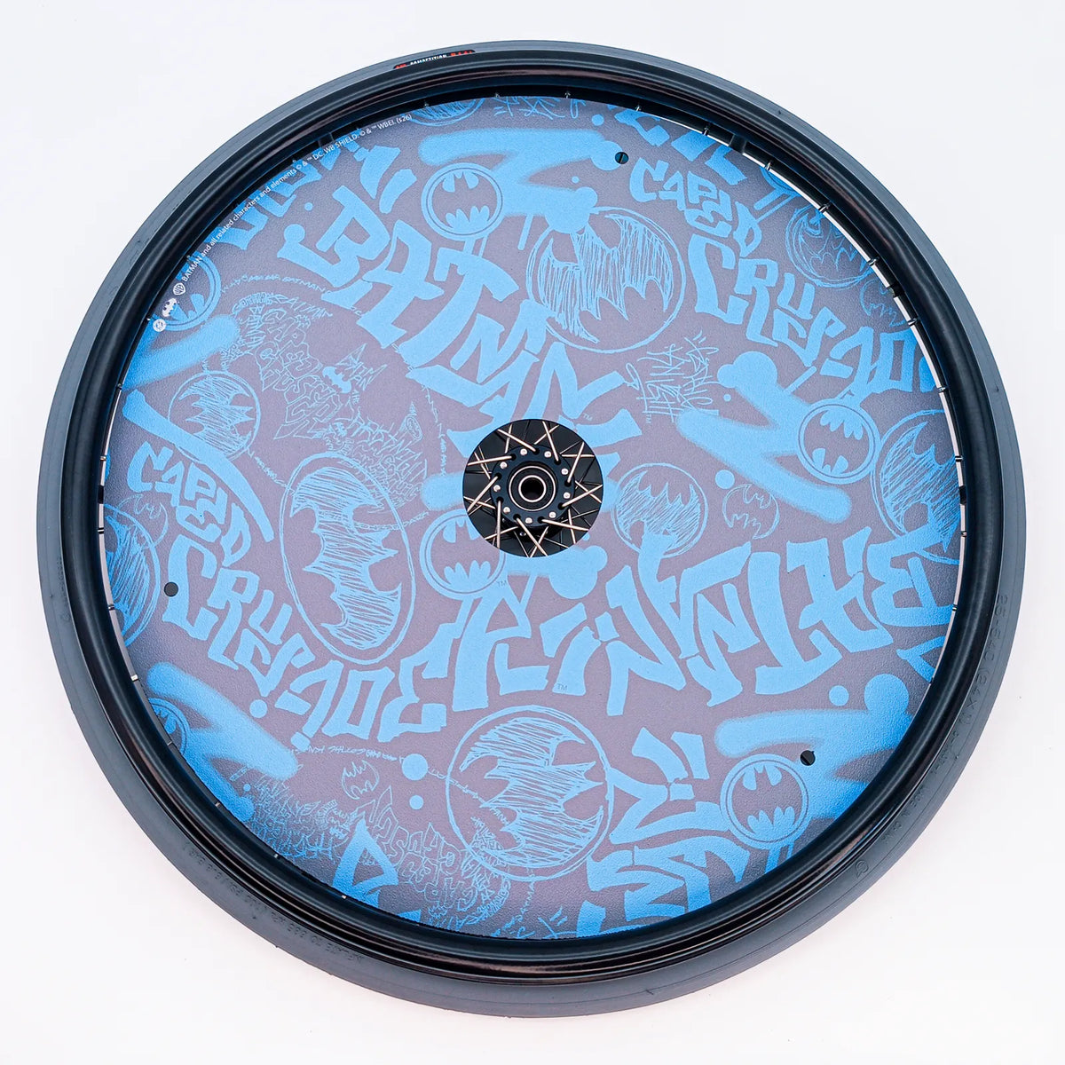 Rollstuhl-Speichenschutz - Batman Blaue Street Art