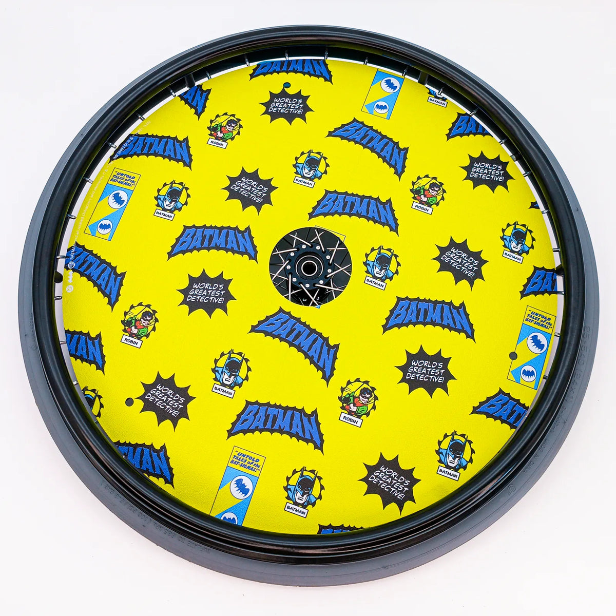 Rolstoel Spaakbeschermers - Batman Gele Comic Popart
