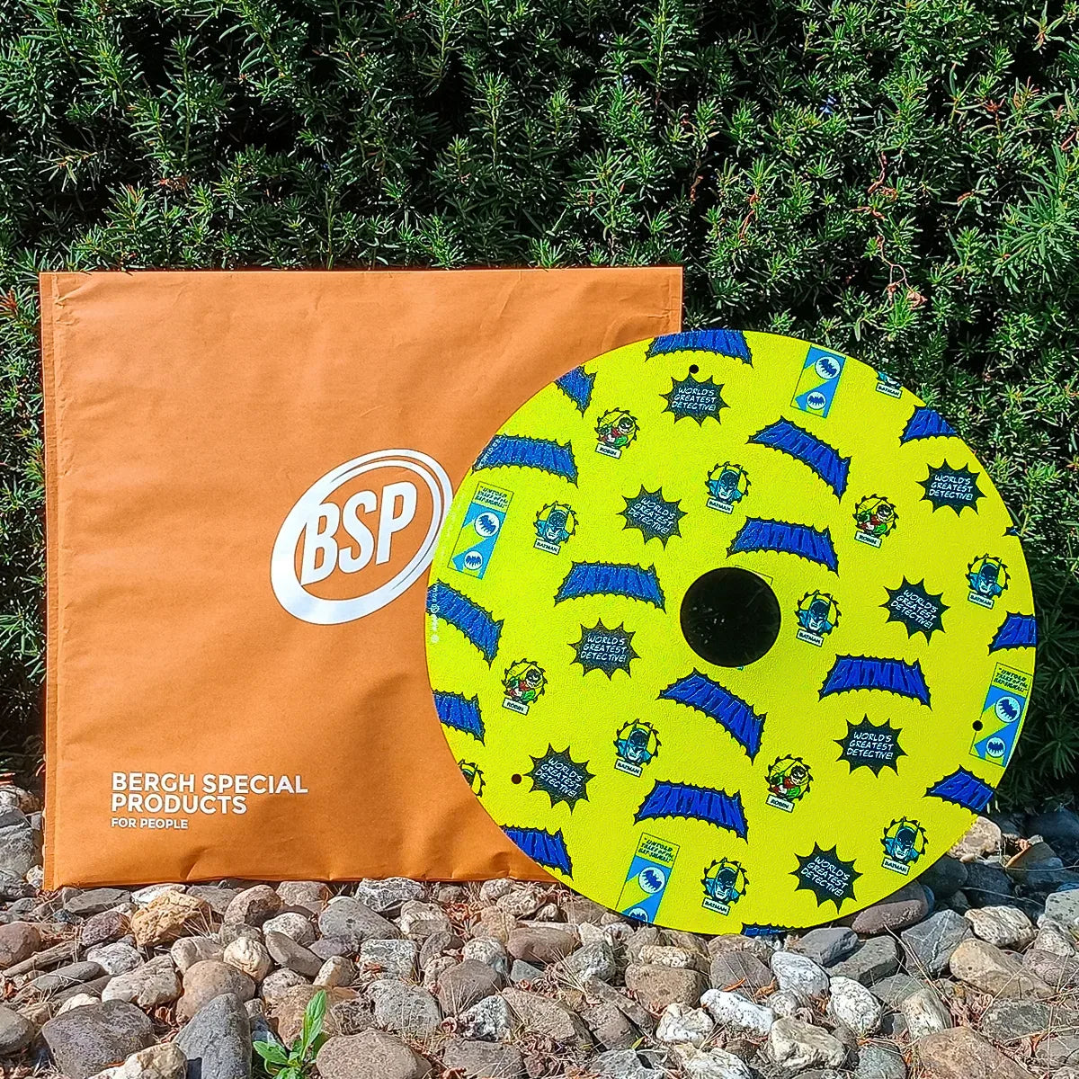 Rollstuhl-Speichenschutz - Batman Gelbe Comic-Pop-Art
