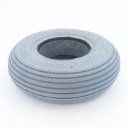 Gefüllter Rollstuhlreifen 2.80/2.50-4 (230×70 mm) | C-179 Linienprofil - Grau
