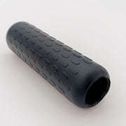 Black textured wheelchair handle grip for secure, comfortable push rim control