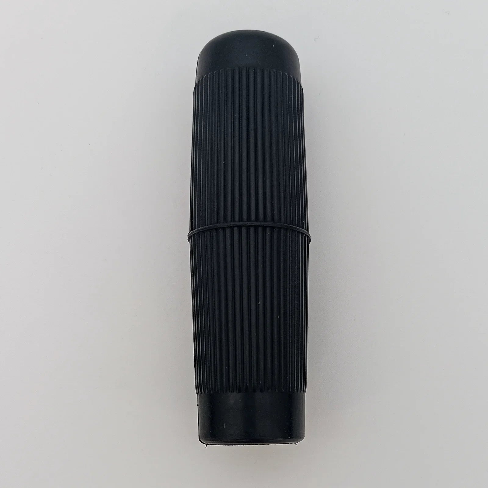 Black ribbed wheelchair grip handle for secure push rim control