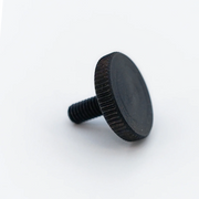 Knurled Bolt Type 52 M5 x 10 mm Ø20 mm Black