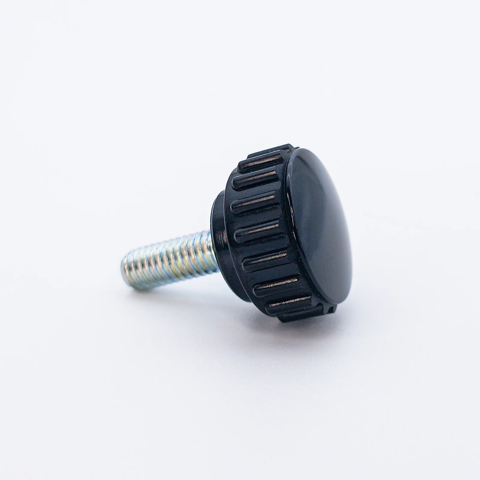 Knurled Bolt Ø22 mm with M6 × 16 mm Male Thread - Black