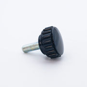 Knurled Bolt Ø22 mm with M6 × 16 mm Male Thread - Black